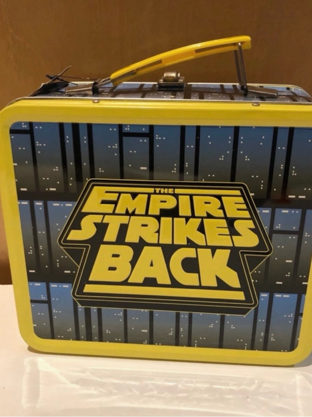 Funko Yellow and Blue 'The Empire Strikes Back' Tin Lunchbox